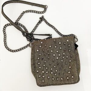 Studded Chain Strap Shoulder Bag